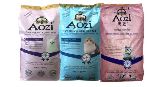 three Aozi products for Aozi cat food review