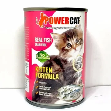 400-gram can of POWERCAT Kitten Formula wet cat food